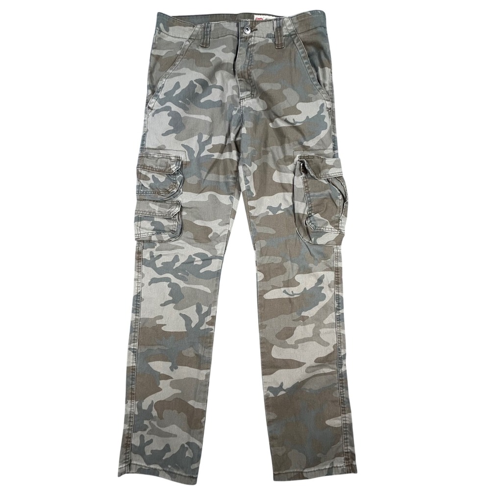 Wrangler Regular Taper‎ Camo Cargo Pants Mens 30x32 Green Regular Fit
